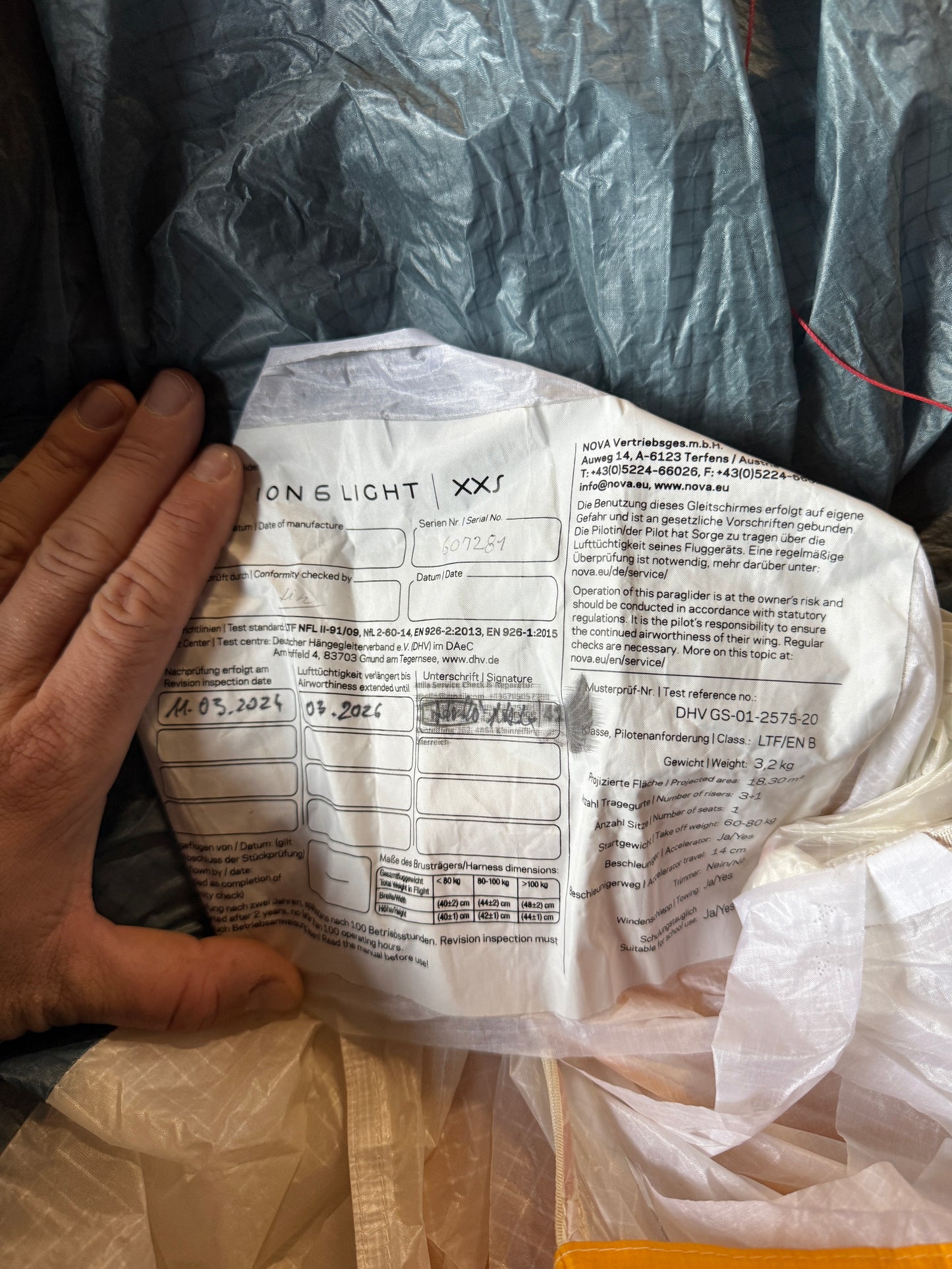 EN-B Nova Ion 6 Light XXS (60kg - 80kg)